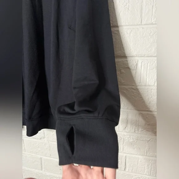 NWT ALL IN MOTION Women's Open Front French Terry Cardigan Thumbholes Sz S ✨ - Picture 4 of 8